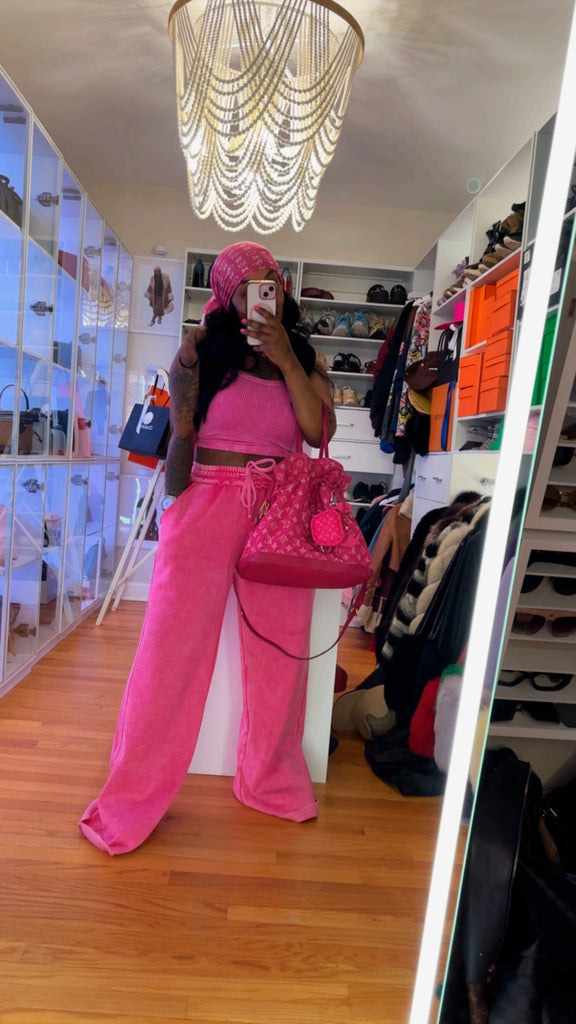 Pink Lavish Flare Set