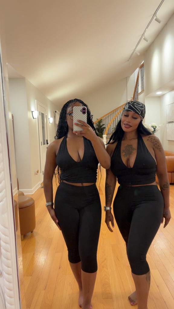 Lavish Halter Capri Set