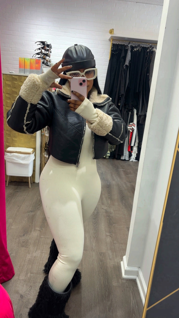 Lavish Black/Cream Jacket
