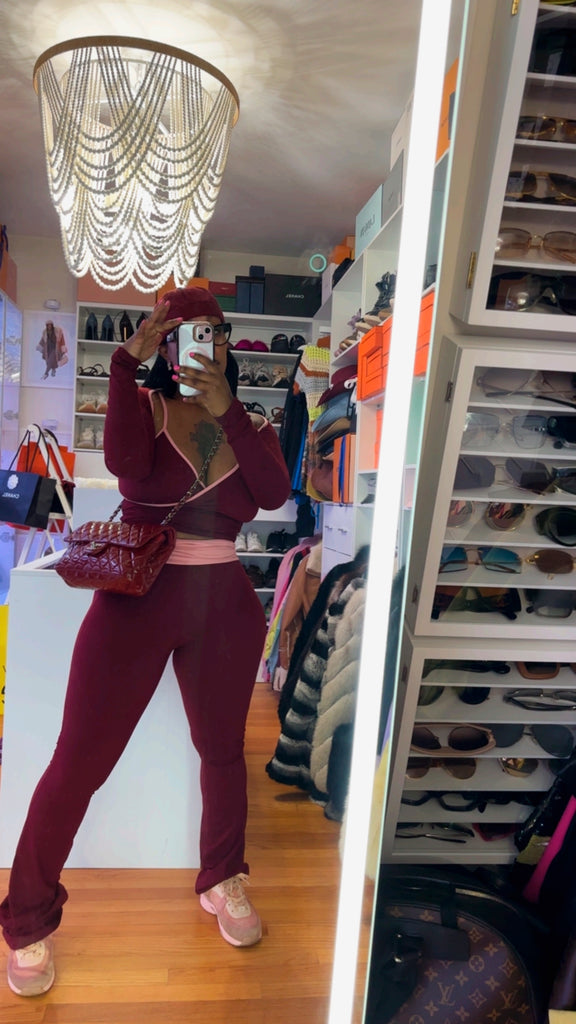 Lavish Burgundy 3 piece set