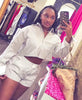 Lavish Stripe Short Set