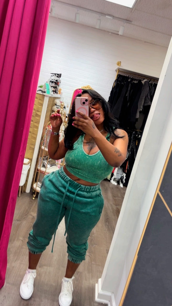 Lavish Tank Jogger Set