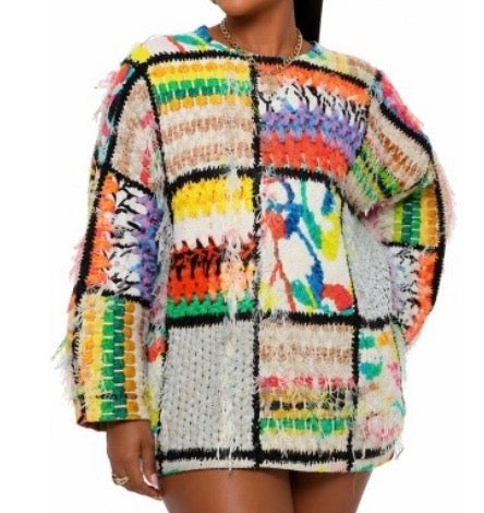 LAVISH COLORFUL SWEATER