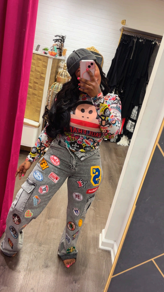 Lavish EXCLUSIVE PATCH PANTS