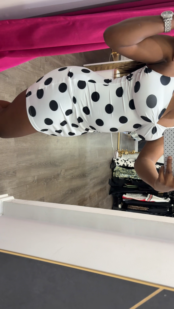 LAVISH POLKA DOT DRESS