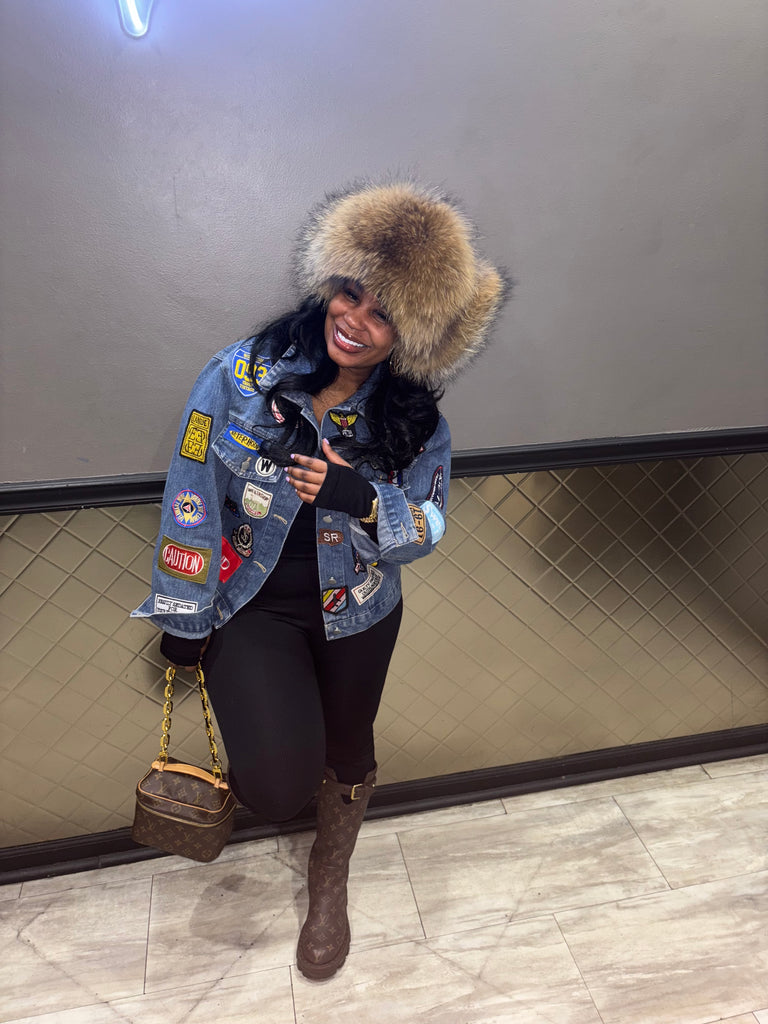 Lavish Patchwork Denim Jacket