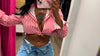 Lavish Red Stripe Crop