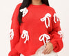 Lavish Red Row Sweater
