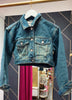 Lavish cropped denim jean jacket
