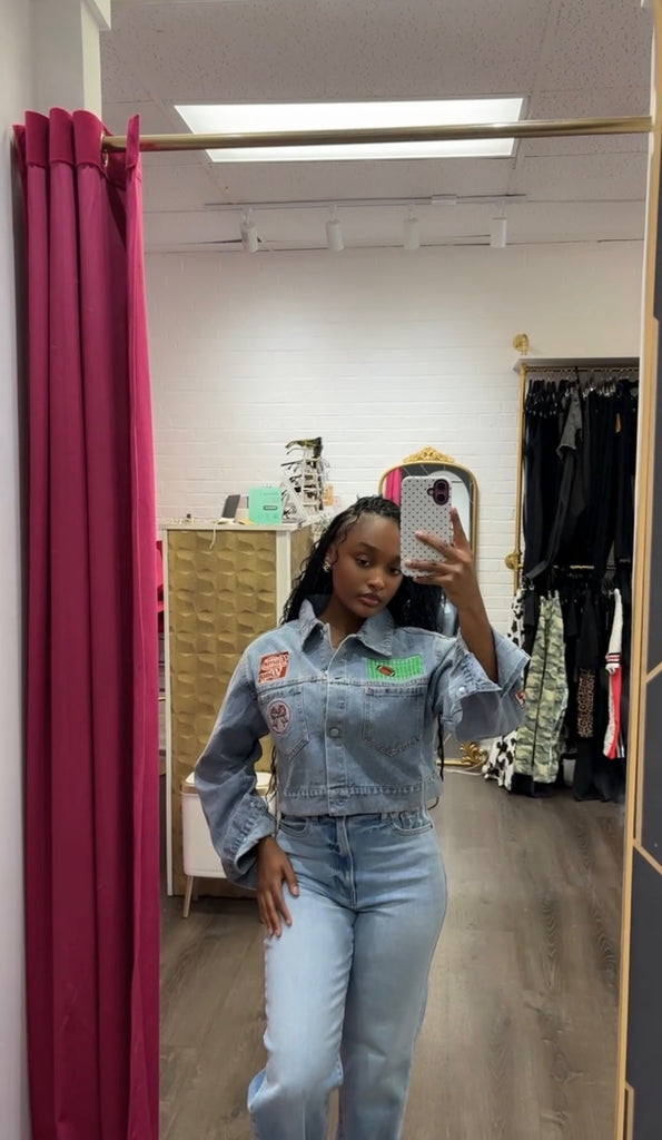 LAVISH FOOTBALL JEAN JACKET