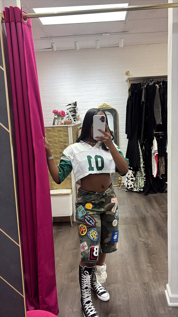 Lavish Army Patch Jorts