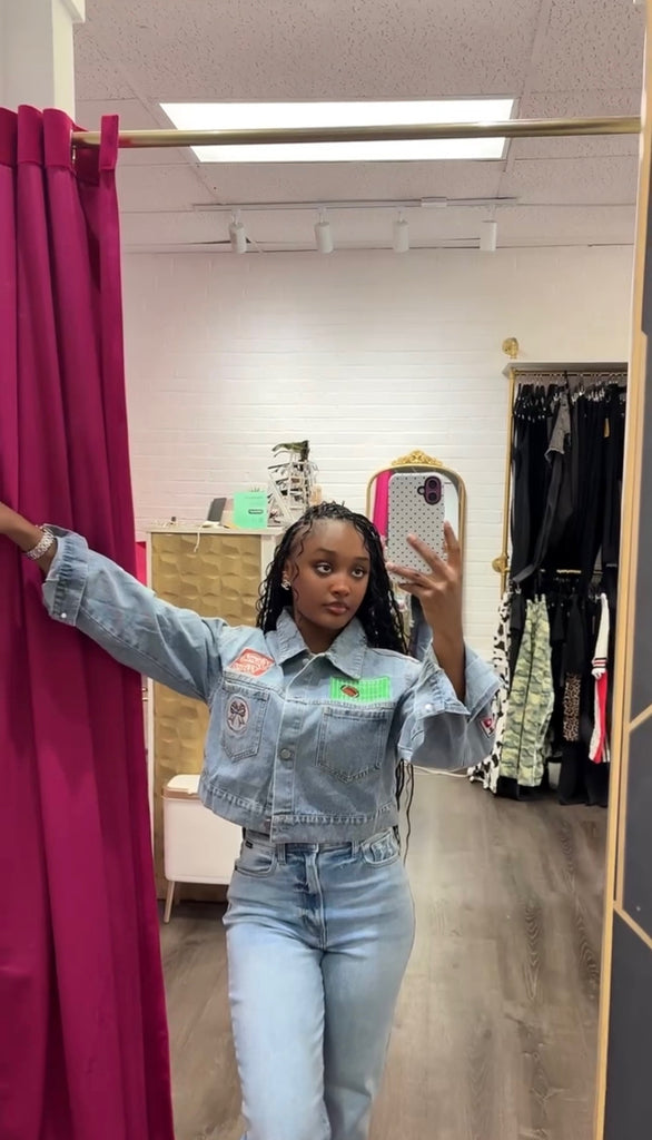 LAVISH FOOTBALL JEAN JACKET