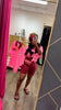Lavish Pink/Wine Button Up